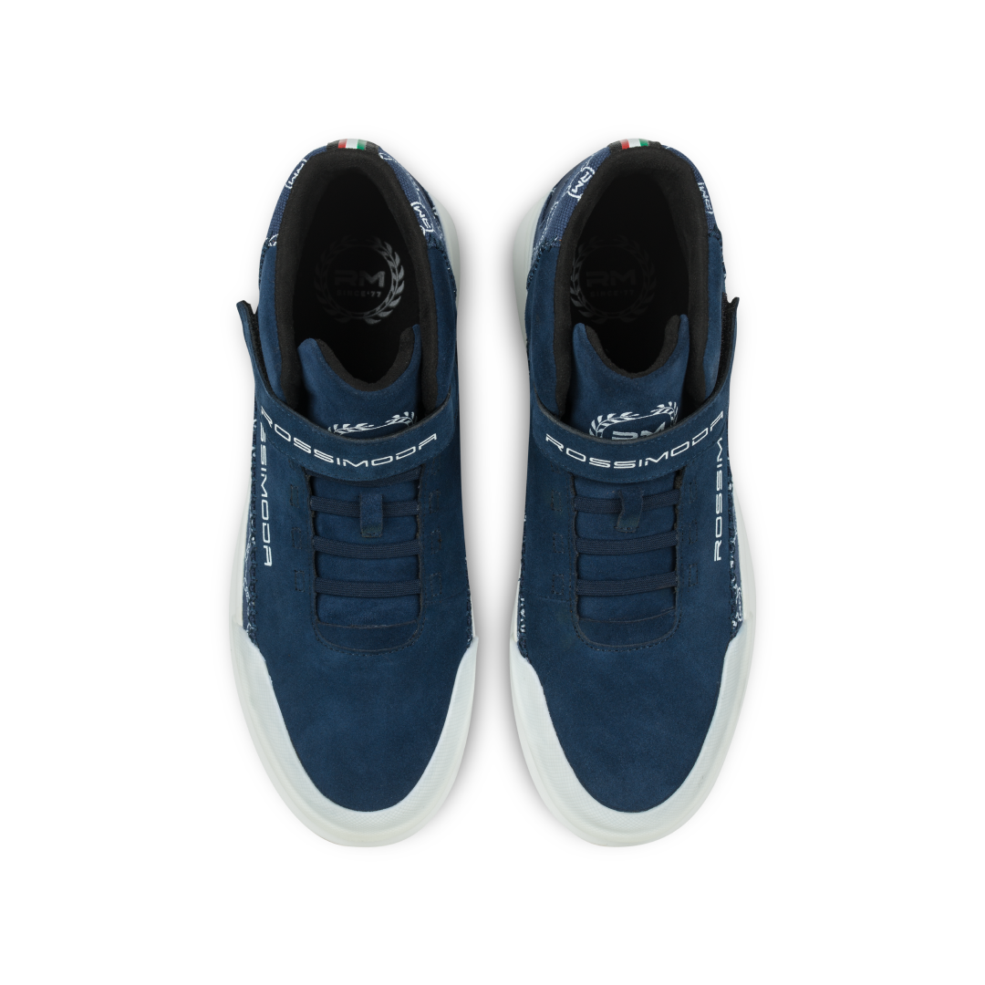 LORENZO BLUE PICCO SNEAKER - Rossimoda Official