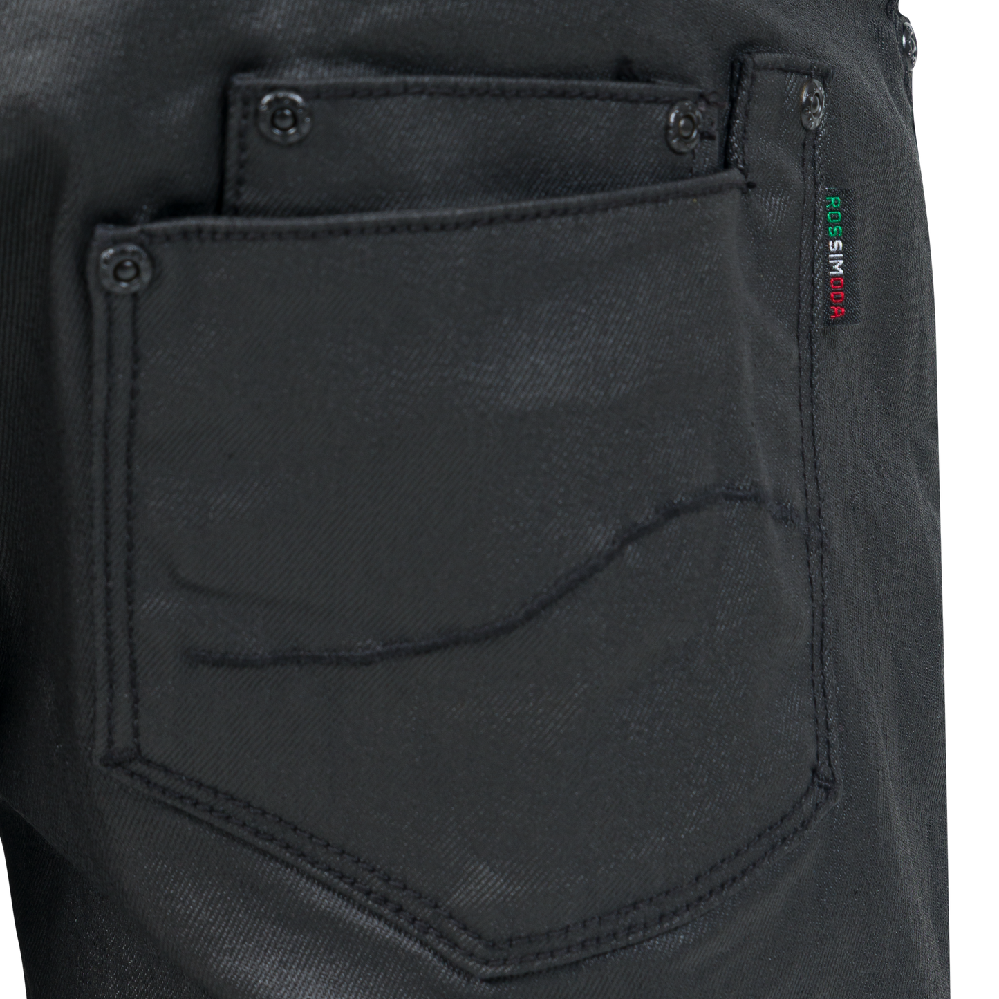 WAX DENIM SHORTS - Rossimoda Official