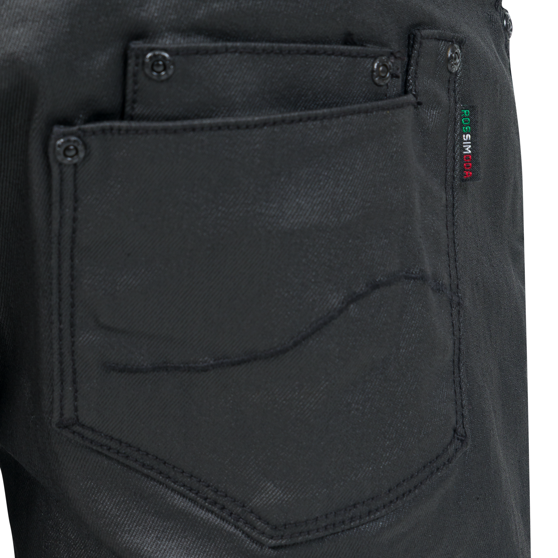 WAX DENIM SHORTS - Rossimoda Official