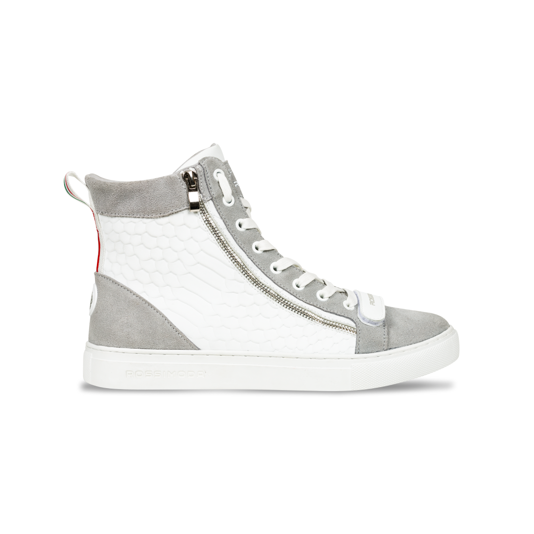 ALTA HIGH WHITE & GREY SNEAKER