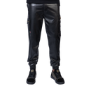 CALEB LEATHER CARGO PANTS - Rossimoda Official