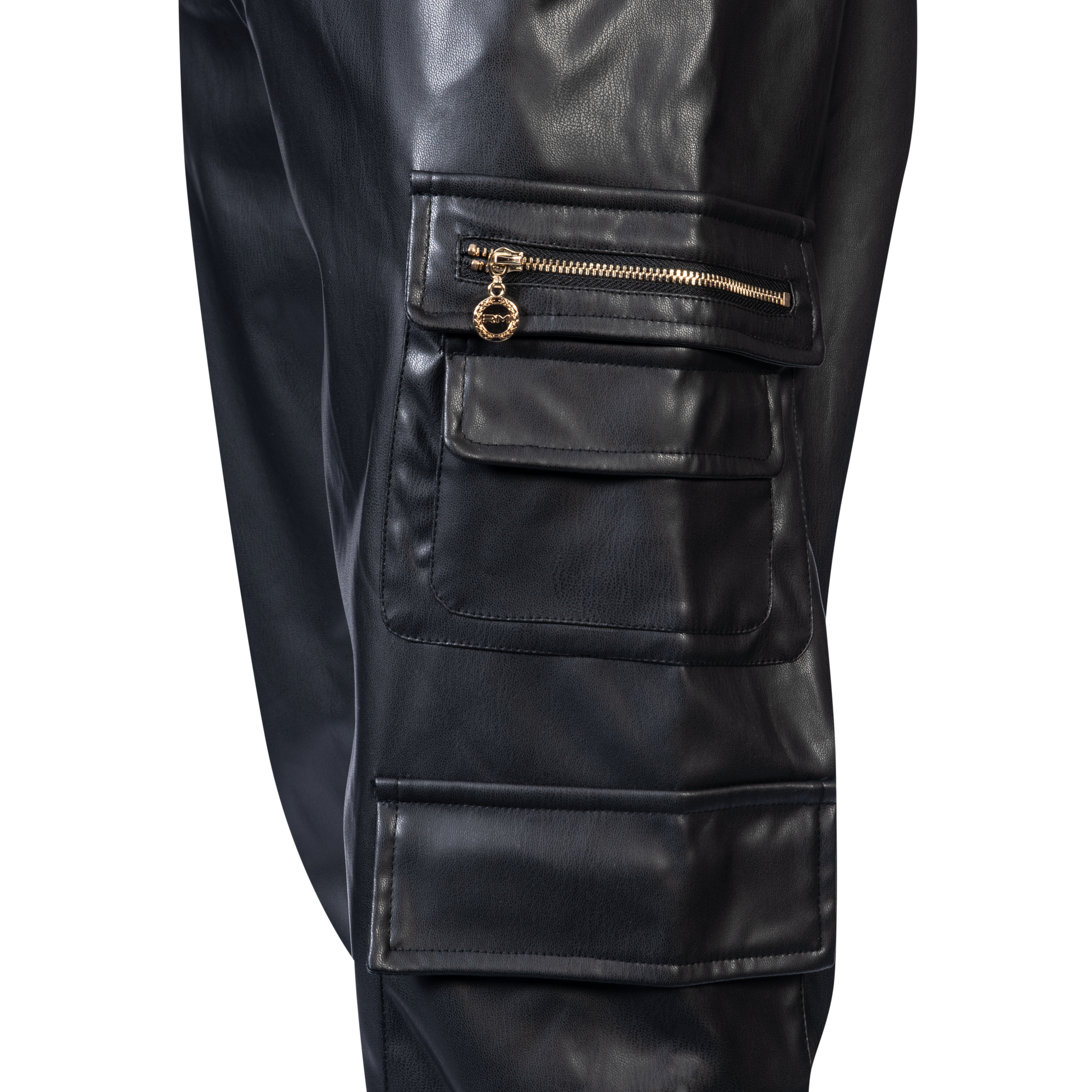 CALEB LEATHER CARGO PANTS - Rossimoda Official