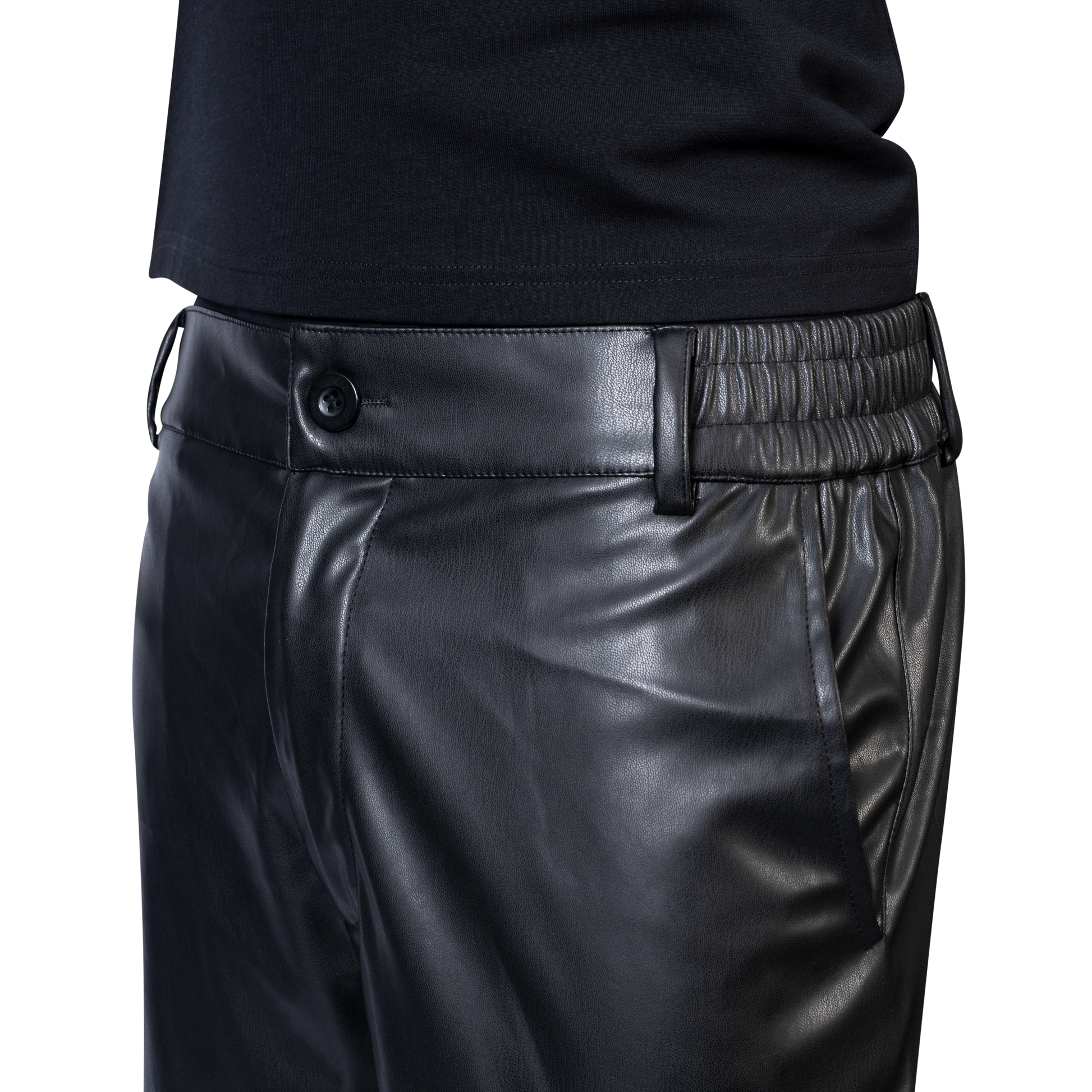 CALEB LEATHER CARGO PANTS - Rossimoda Official