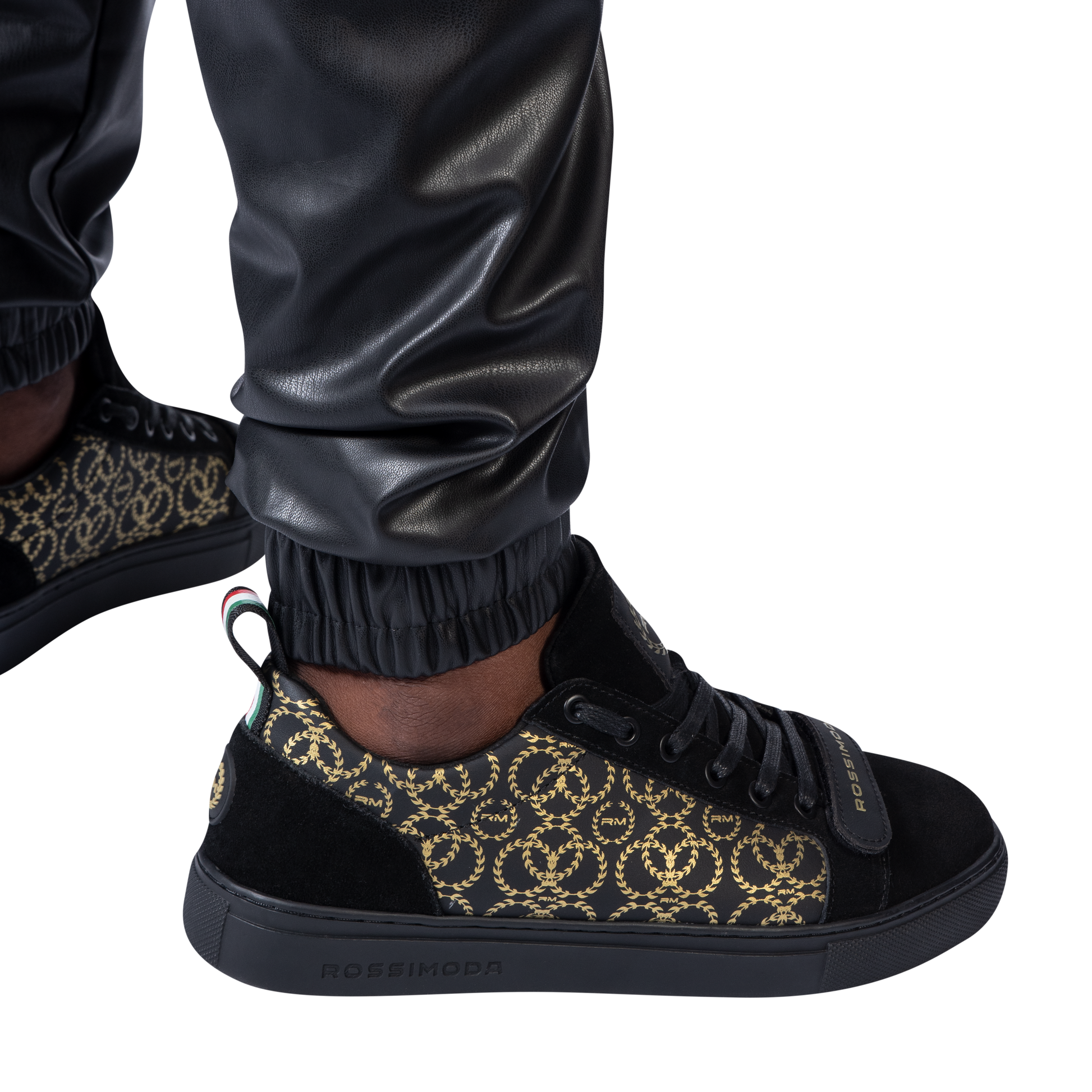 CALEB LEATHER CARGO PANTS - Rossimoda Official