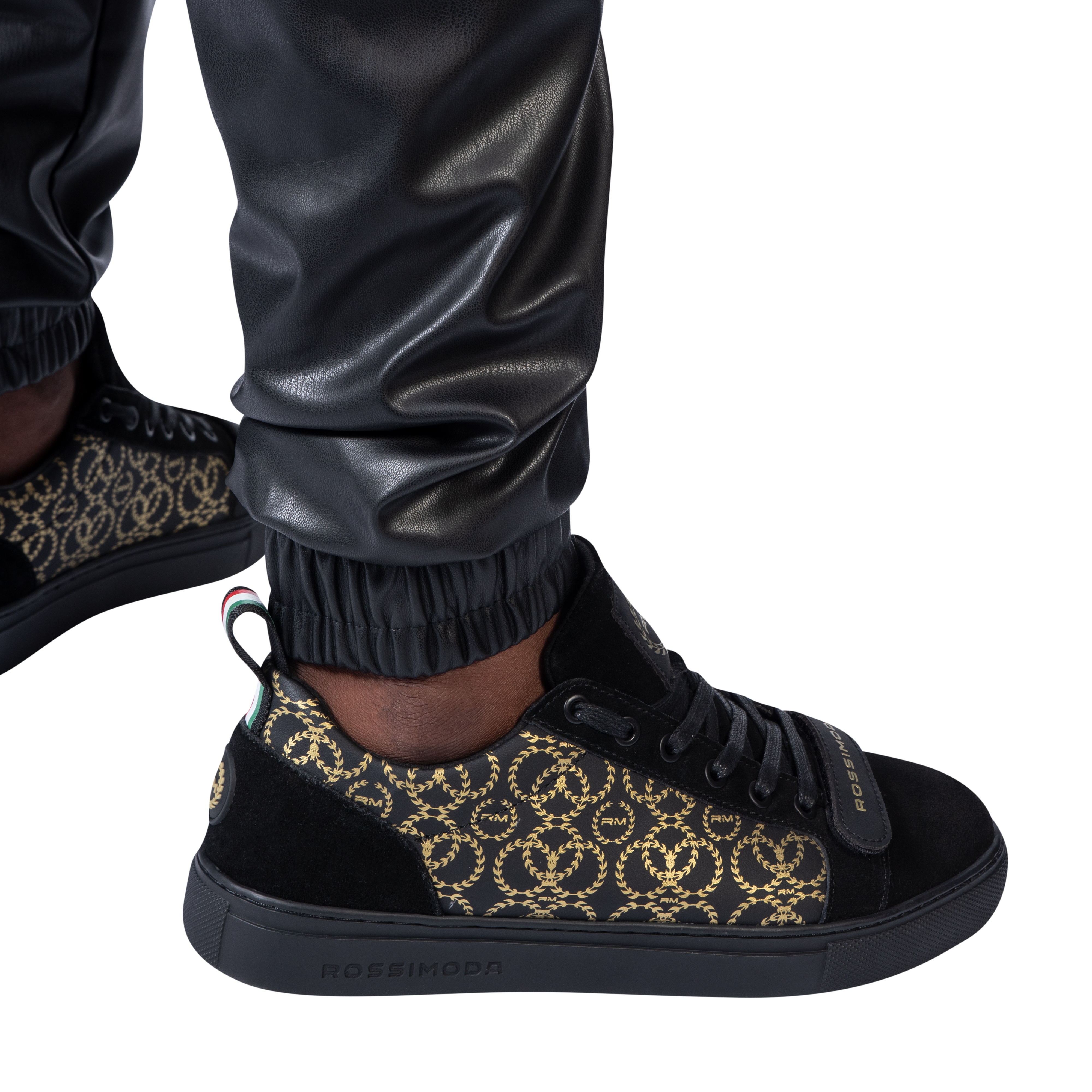CALEB LEATHER CARGO PANTS - Rossimoda Official