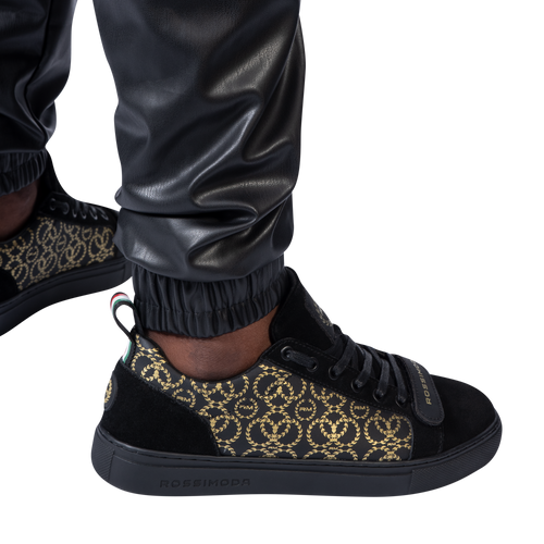 CALEB LEATHER CARGO PANTS - Rossimoda Official